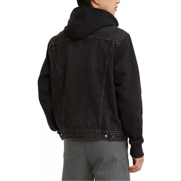 HOST PICK! LEVI’S HYBRID TRUCKER HOODIE JACKET - Picture 2 of 9